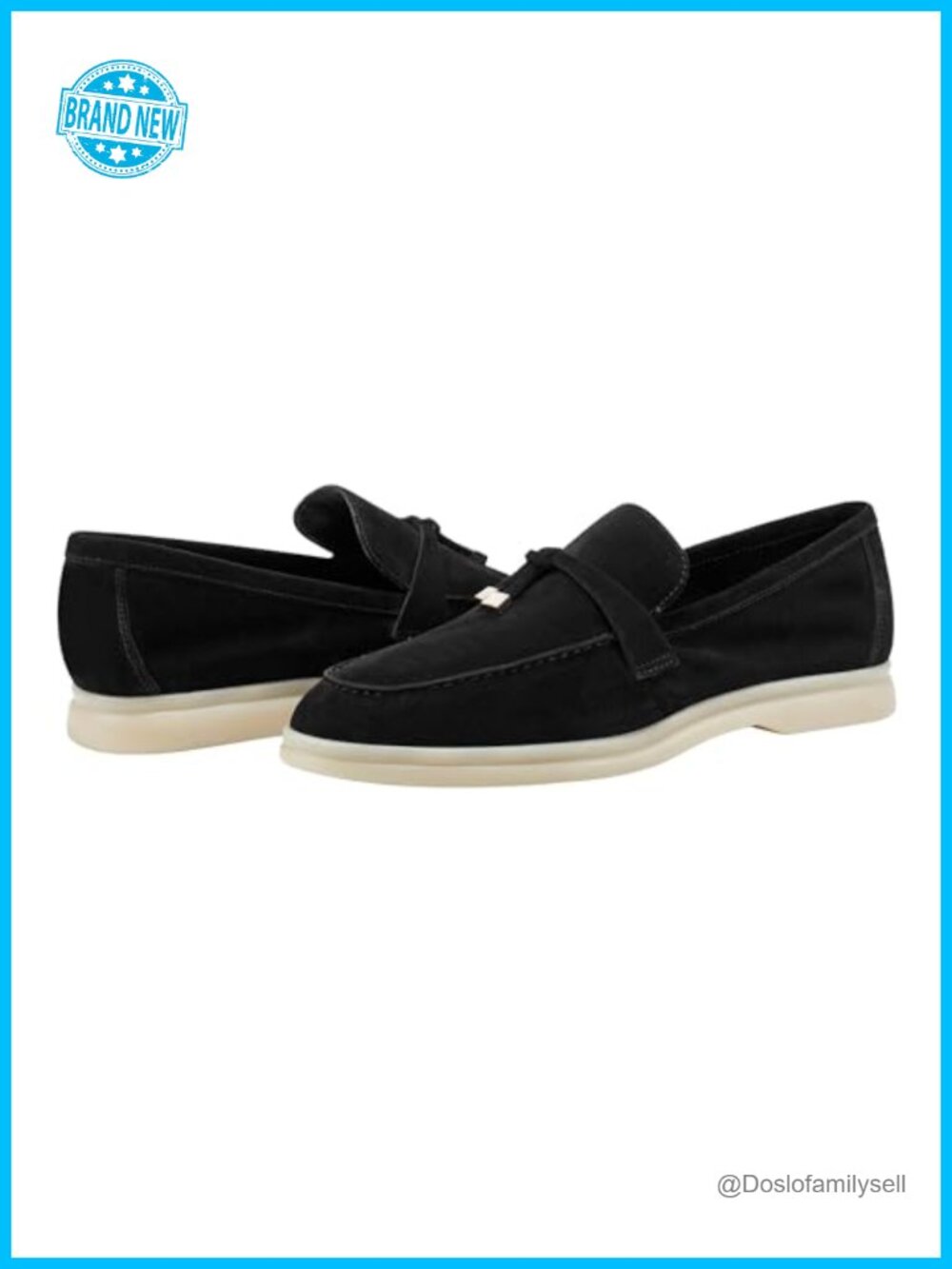 Suede Almond Toe Slip-On Loafers Casual